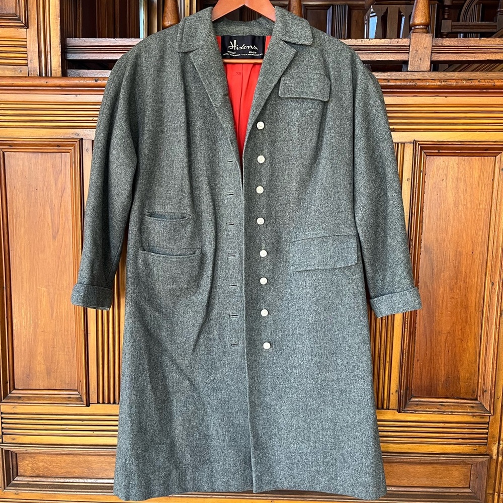 Hixons Vintage 100% Wool Trench